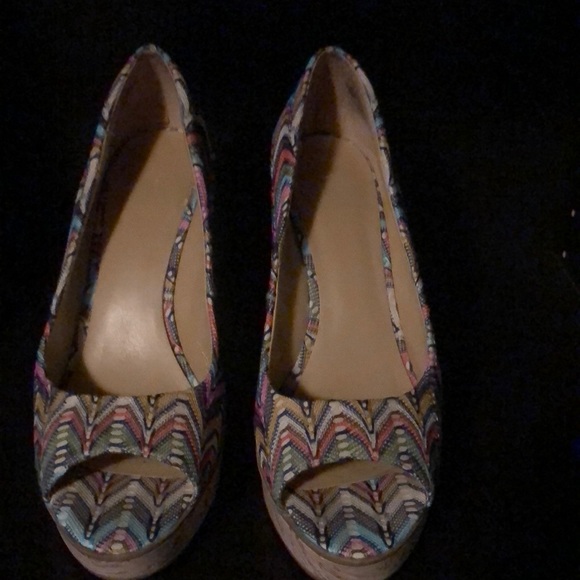 Nine West Multi Colour Wedges - Picture 1 of 3